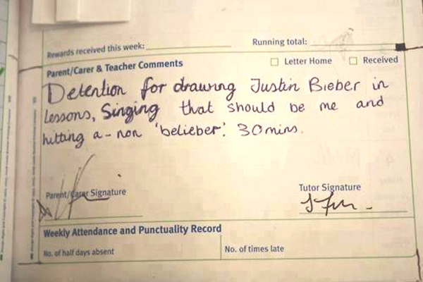 Funny Detention Slips NSFW