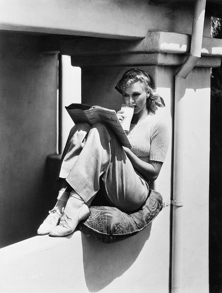 Ginger Rogers Reading Nijinsky C 1930s NSF