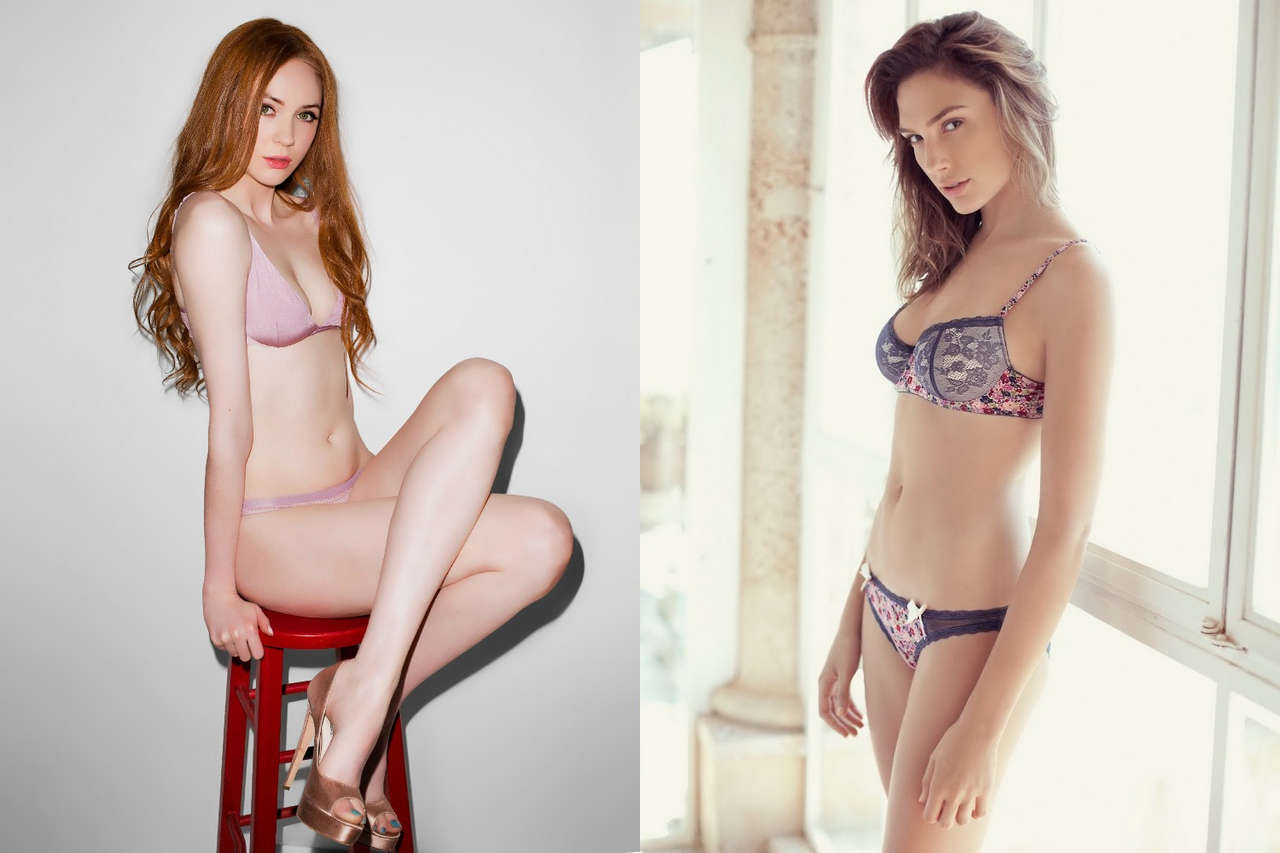 Goddess Battle Karen Gillan Versus Gal Gadot NSFW