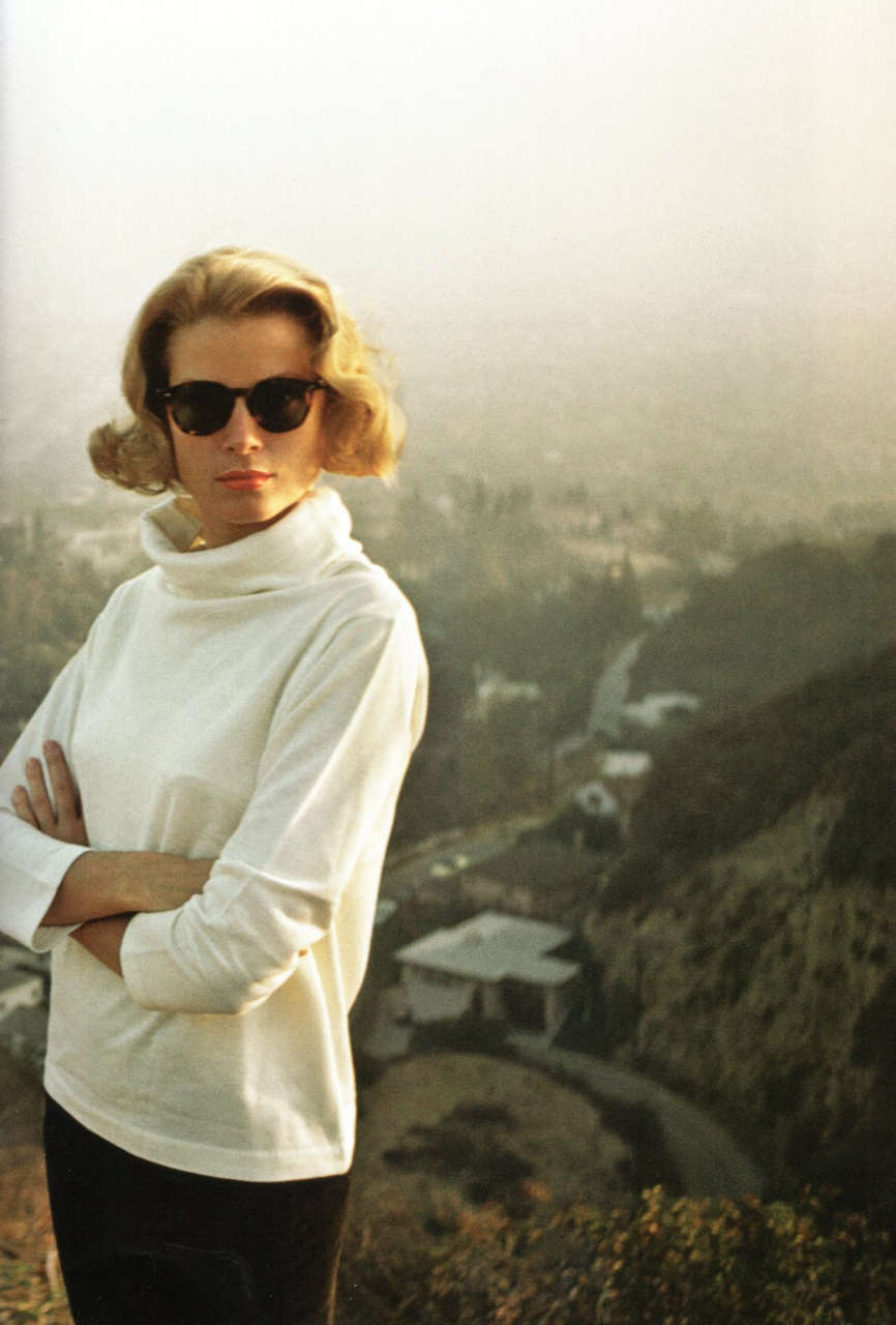 Grace Kelly Hollywood Hills Portrait By Howell Conant 1955 NSF