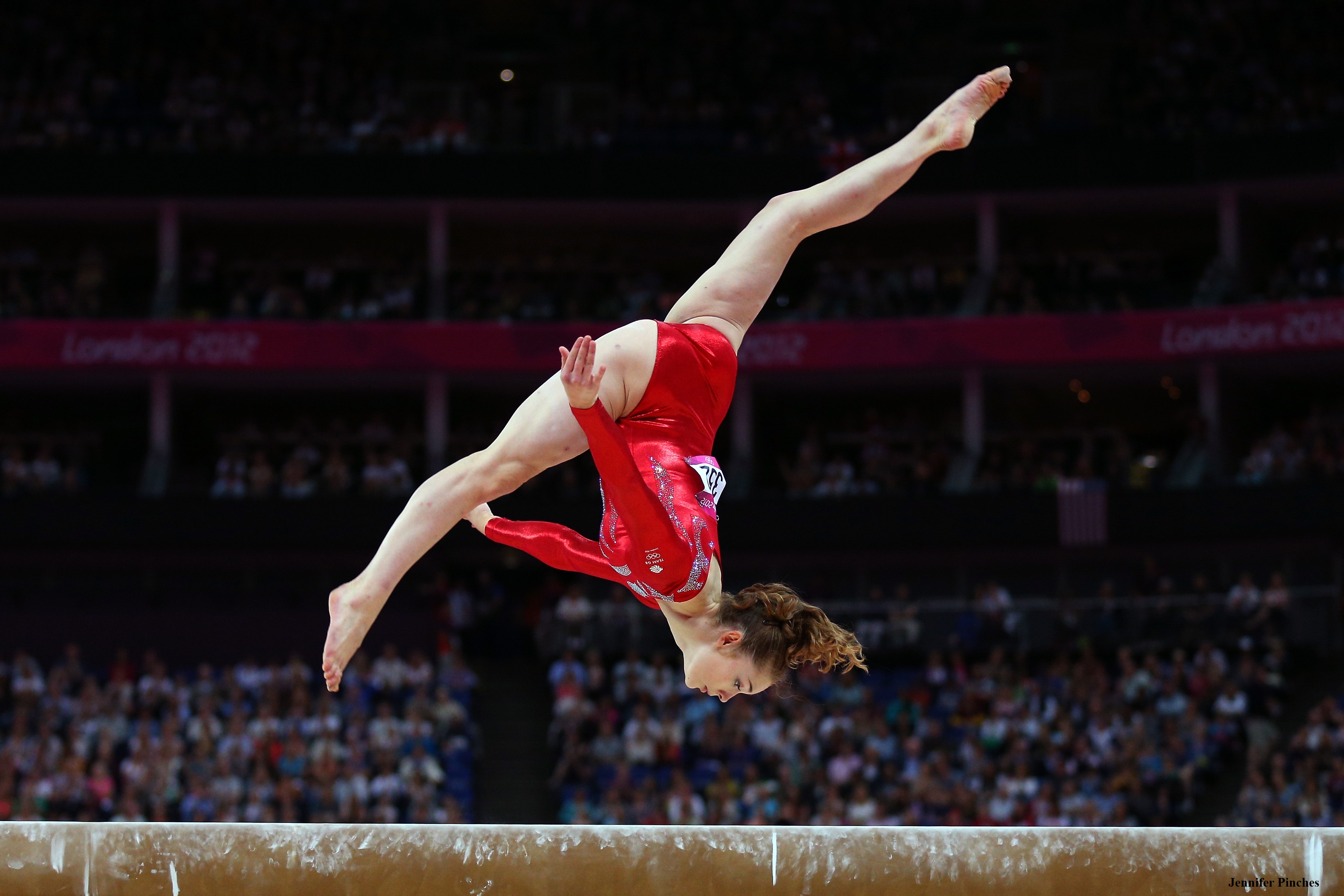 Great Britain Gymnast Jennifer Pinches At 2012 Oly