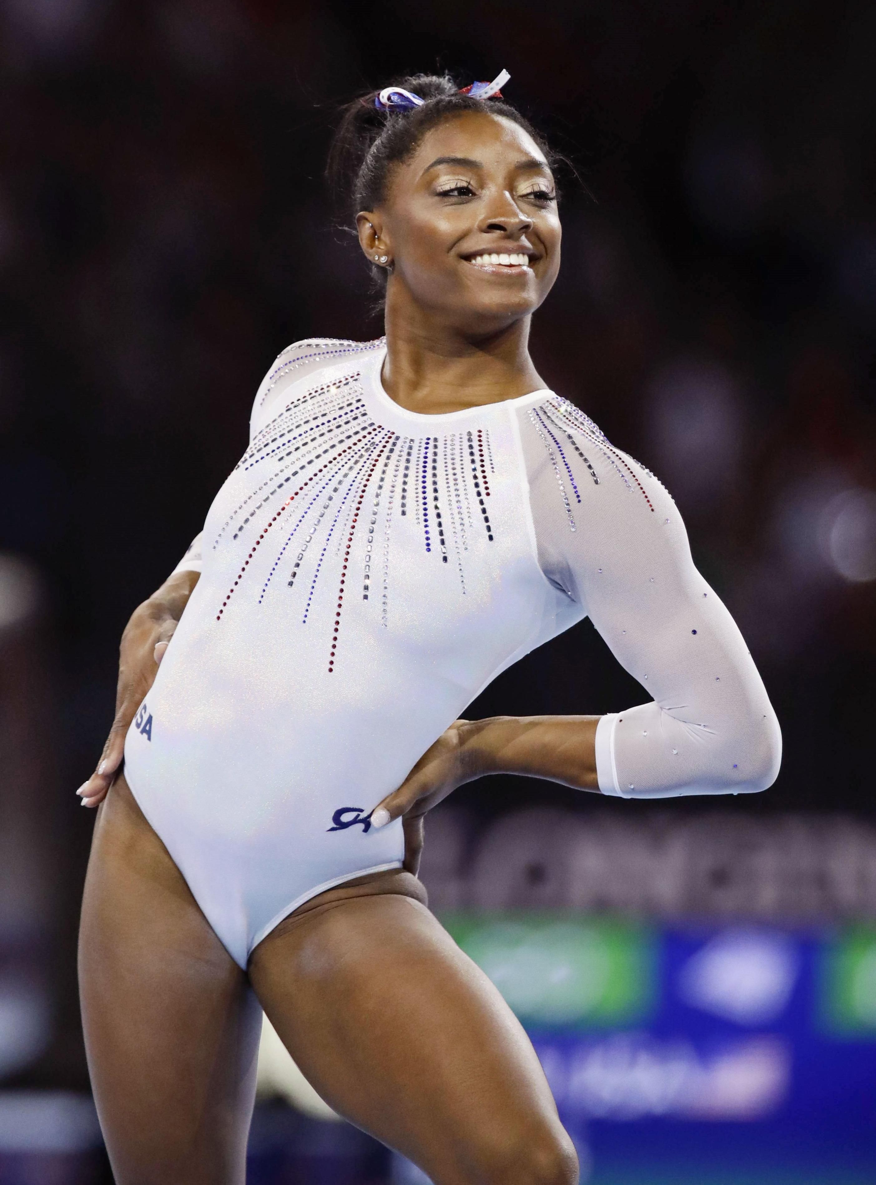 Gymnast Simone Biles At 2019 World Gymnastics Championship