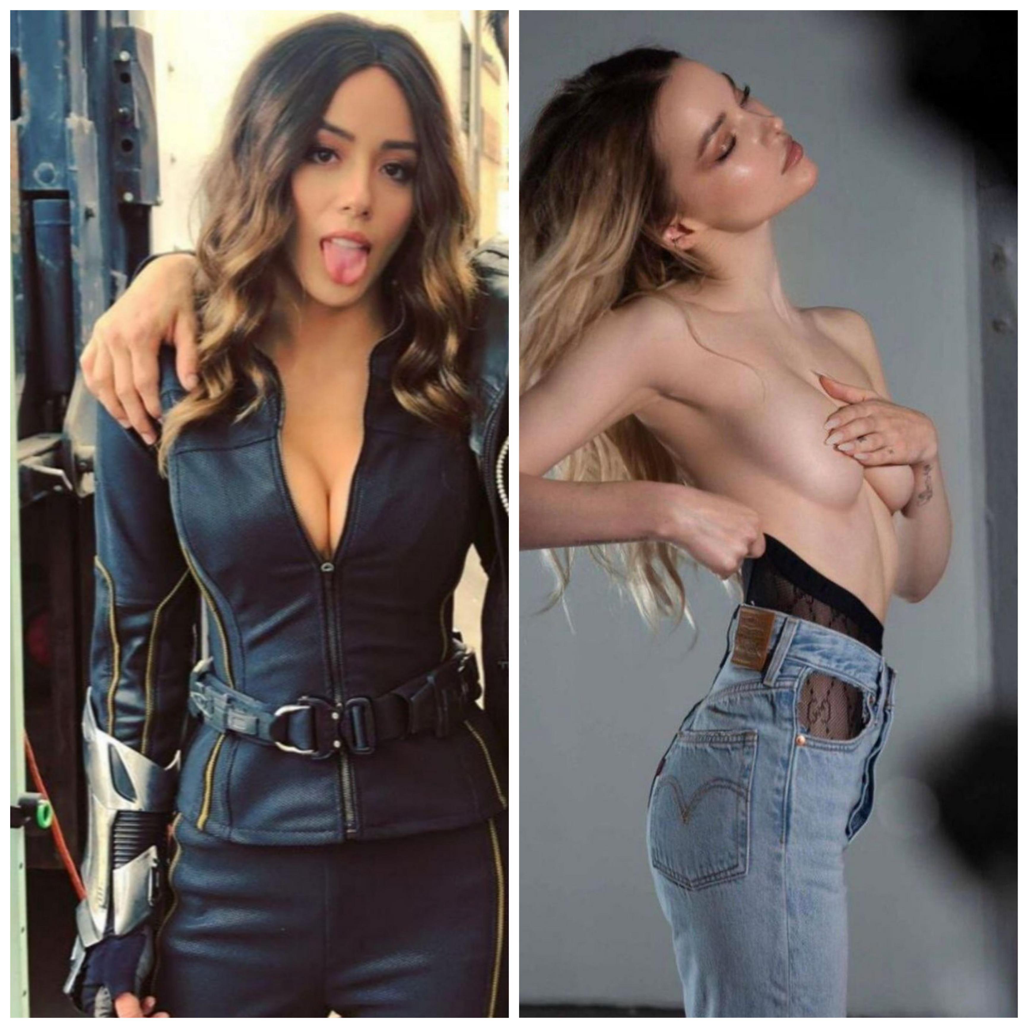 I Need Some Buds To Help Me Cum To Chloe Bennet Or Dove Camerons Sexy Body Bi Welcom