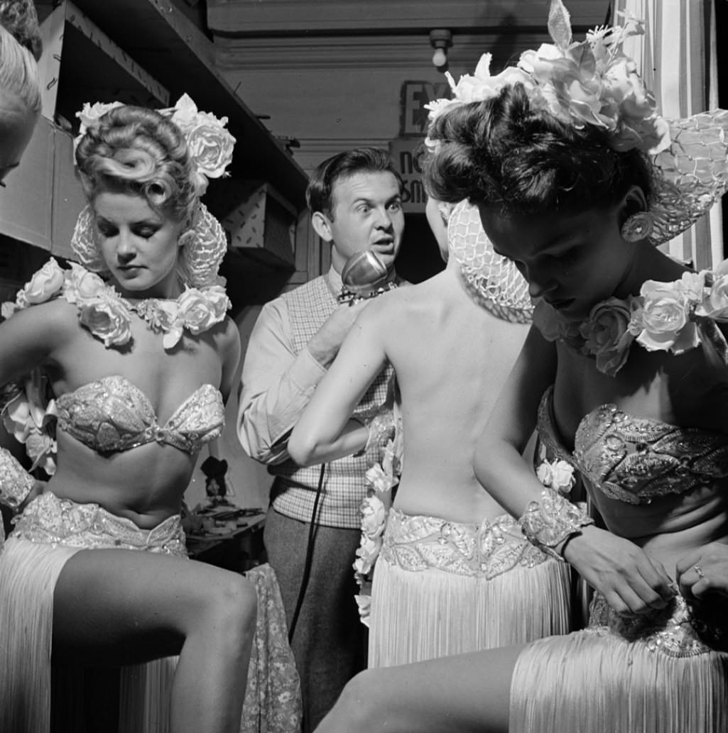In The Wings At The Copacabana Club Photographed By Stanley Kubrick New York City 1948 NSF