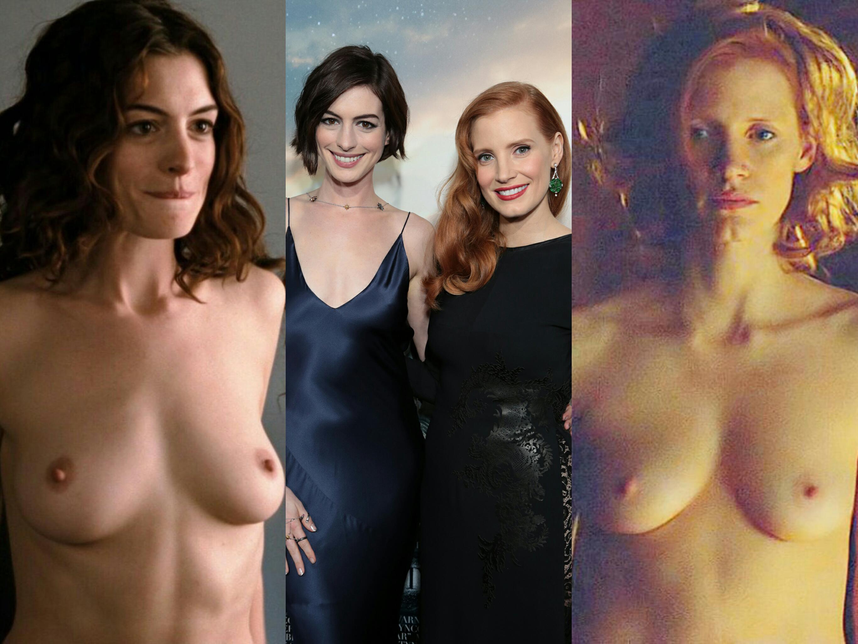 Interstellar Women Anne Hathaway And Jessica Chastain NSF