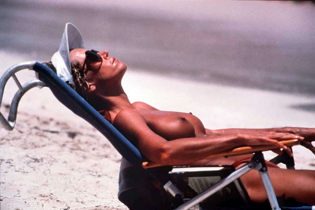 Jane Fonda Topless Sunbathing 1995 NSFW