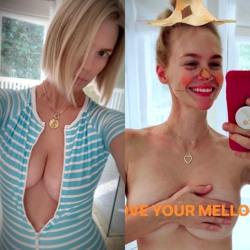 January Jones Hides Her Mellons Really Well Boob