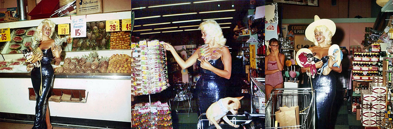 Jayne Mansfield Grocery Shopping In Las Vegas 1959 NSF
