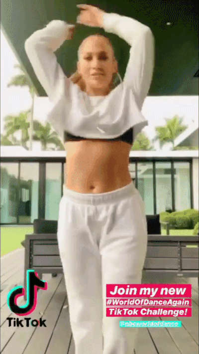 Jlo Tiktok Workout Gif Abs