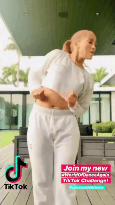 Jlo Tiktok Workout Gif Abs