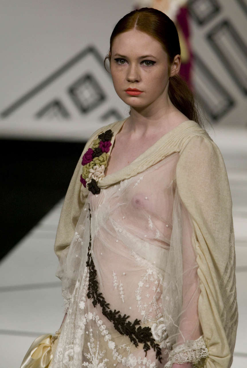 Karen Gillan On The Catwalk At A Modeling Show In 2007 NSFW