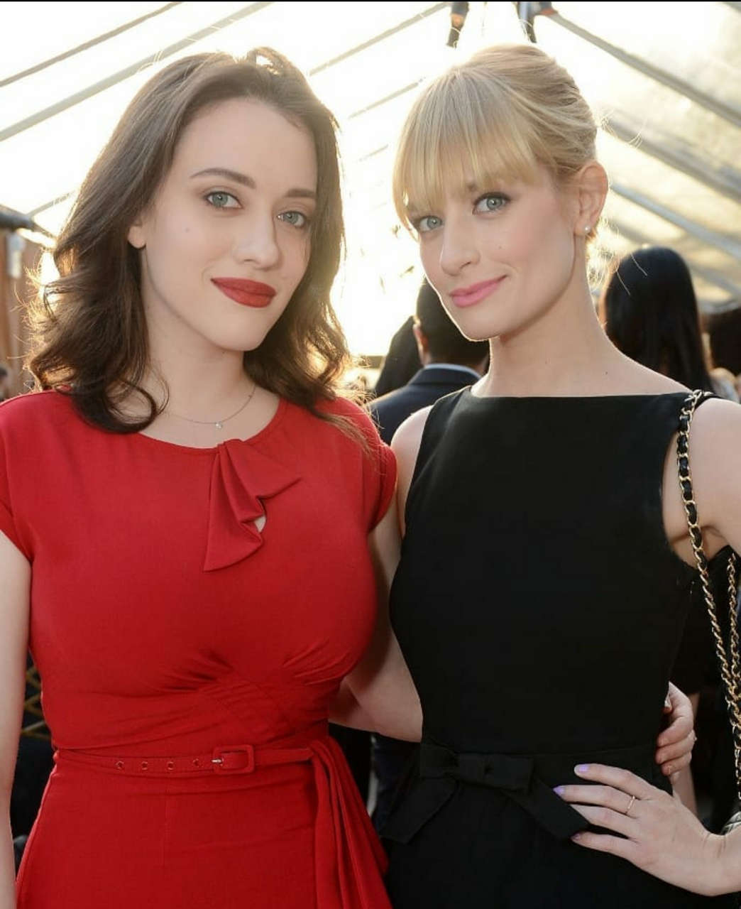 Kat Dennings And Beth Behrs Ready To Serve You For The Weekend NSF