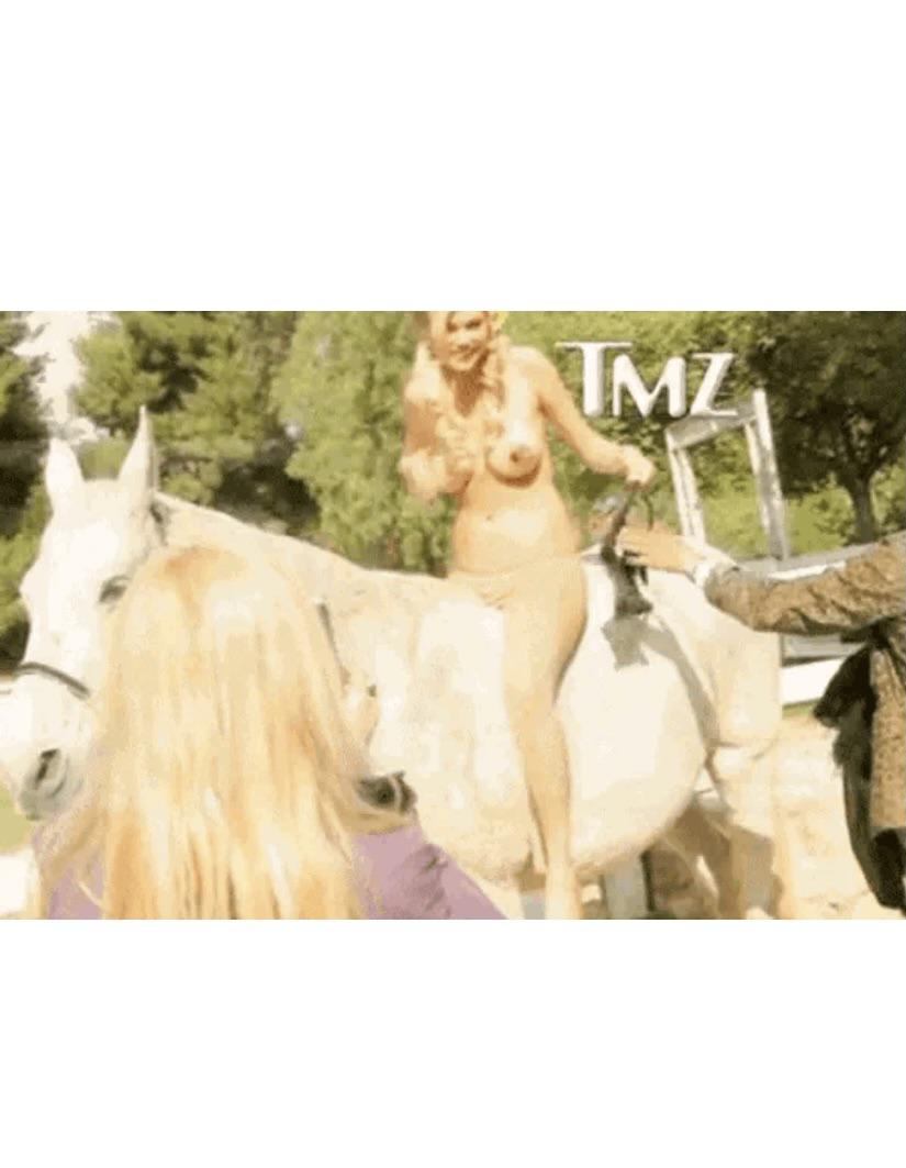 Kate Upton Topless On A Horse NSF