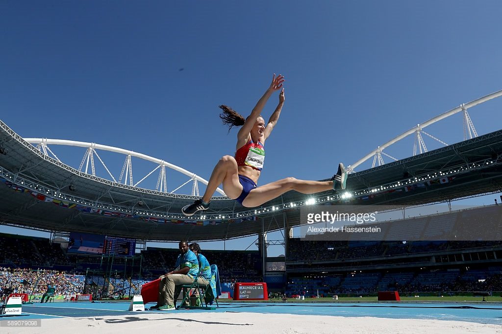 Katerina Cachova Of The Czech Republic Competes In The Womens Heptathlon Long Jum