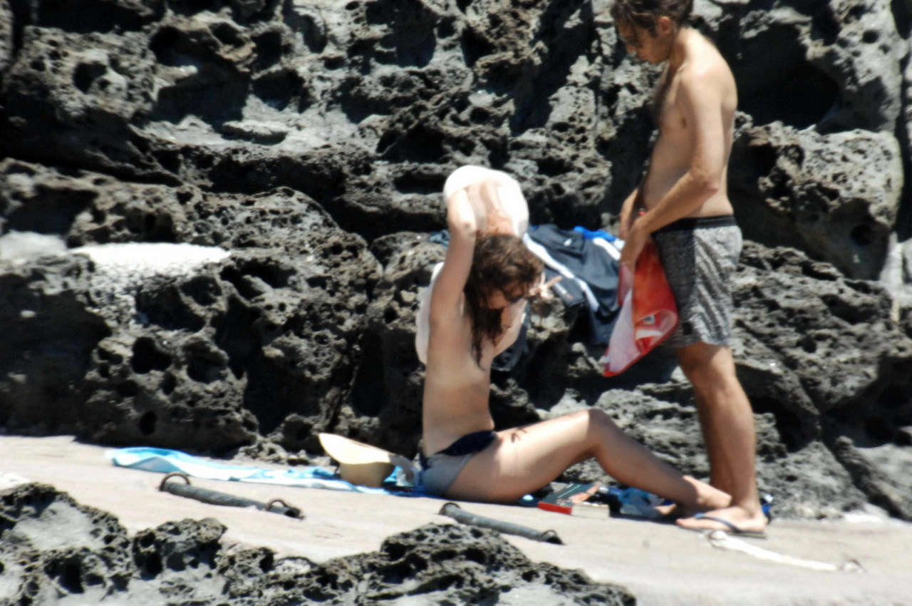 Keira Knightley Caught Topless The Beach NSFW