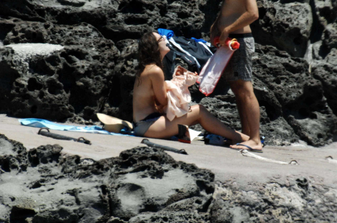 Keira Knightley Caught Topless The Beach NSFW