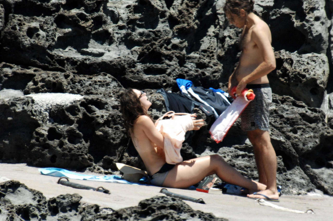 Keira Knightley Caught Topless The Beach NSFW