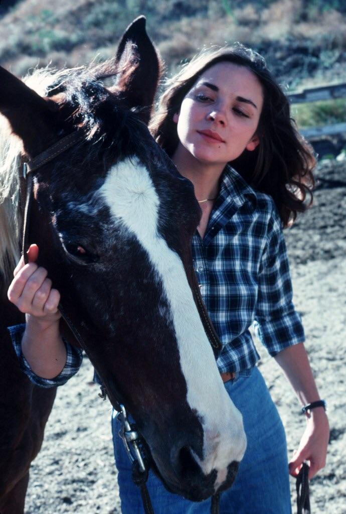 Kim Cattrall With A Horse Circa 1978 NSF