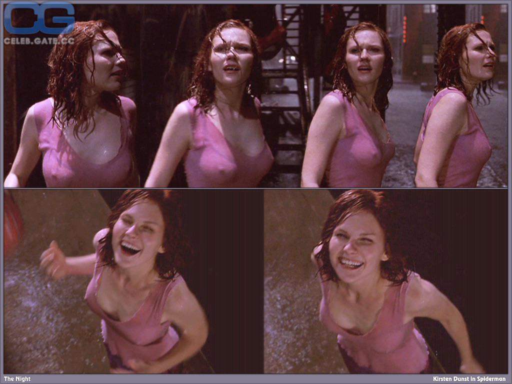 Kirsten Dunst Hard Nipples In Spiderman 2002 NSFW