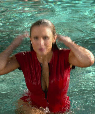 Kristen Bells Big Tits In A Tight Swimsuit Big Tits