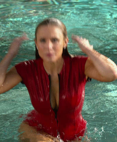 Kristen Bells Big Tits In A Tight Swimsuit Big Tits