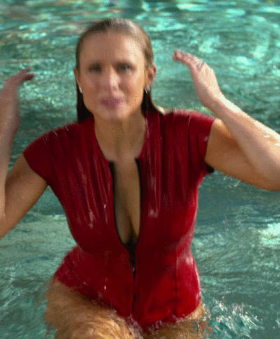 Kristen Bells Big Tits In A Tight Swimsuit Big Tits