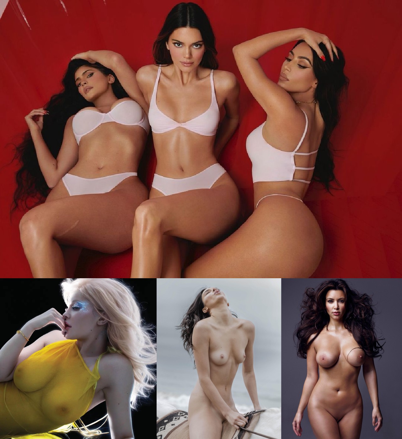 Kylie Jenner Kendall Jenner And Kim Kardashian NSF