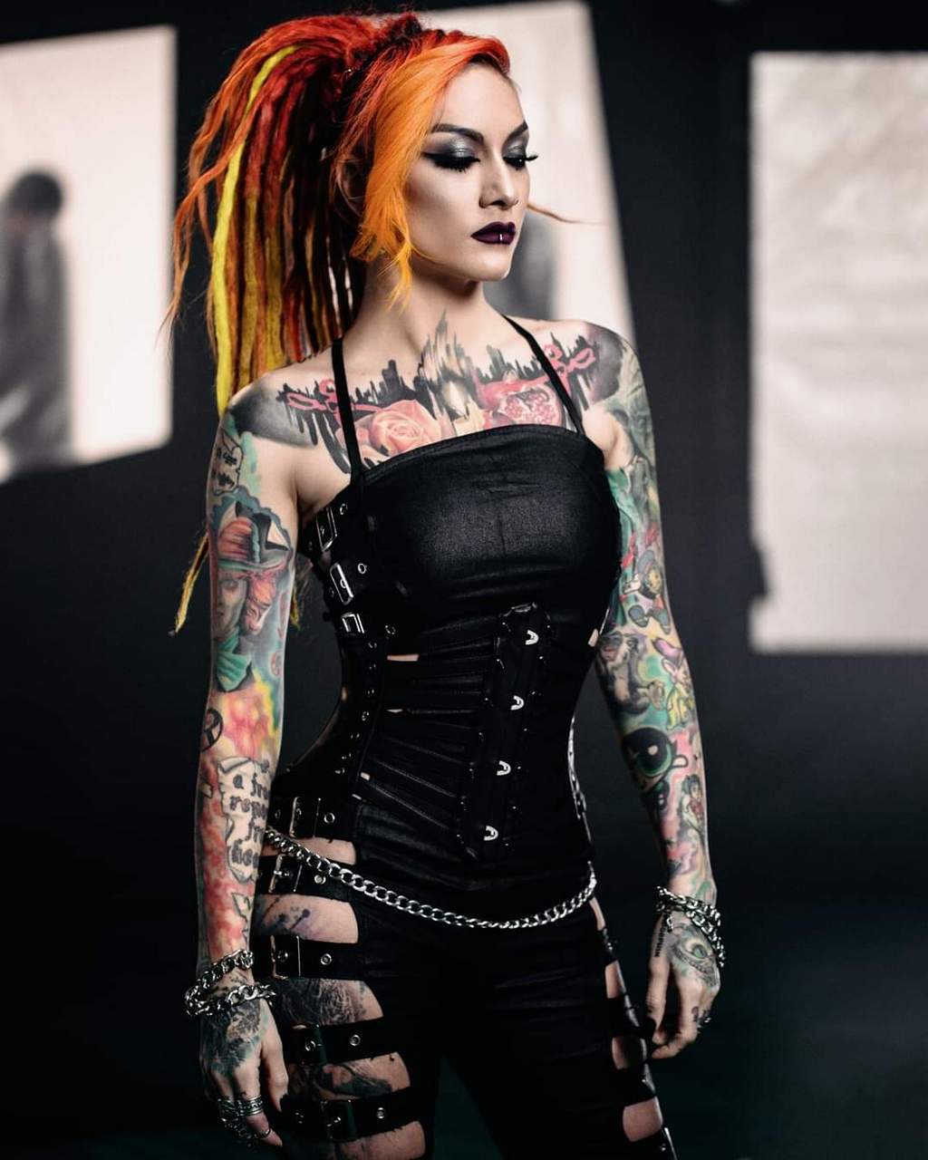 Lena Scissorhands Lead Singer From The Band Infected Rain NSFW
