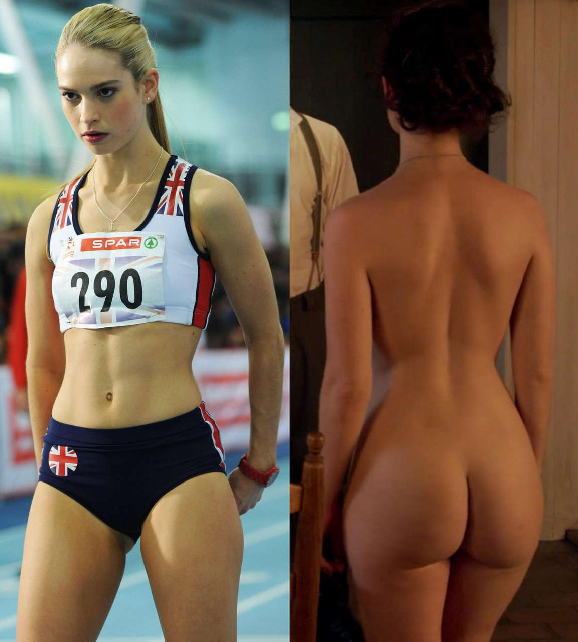 Lily James Is Gorgeous Nud