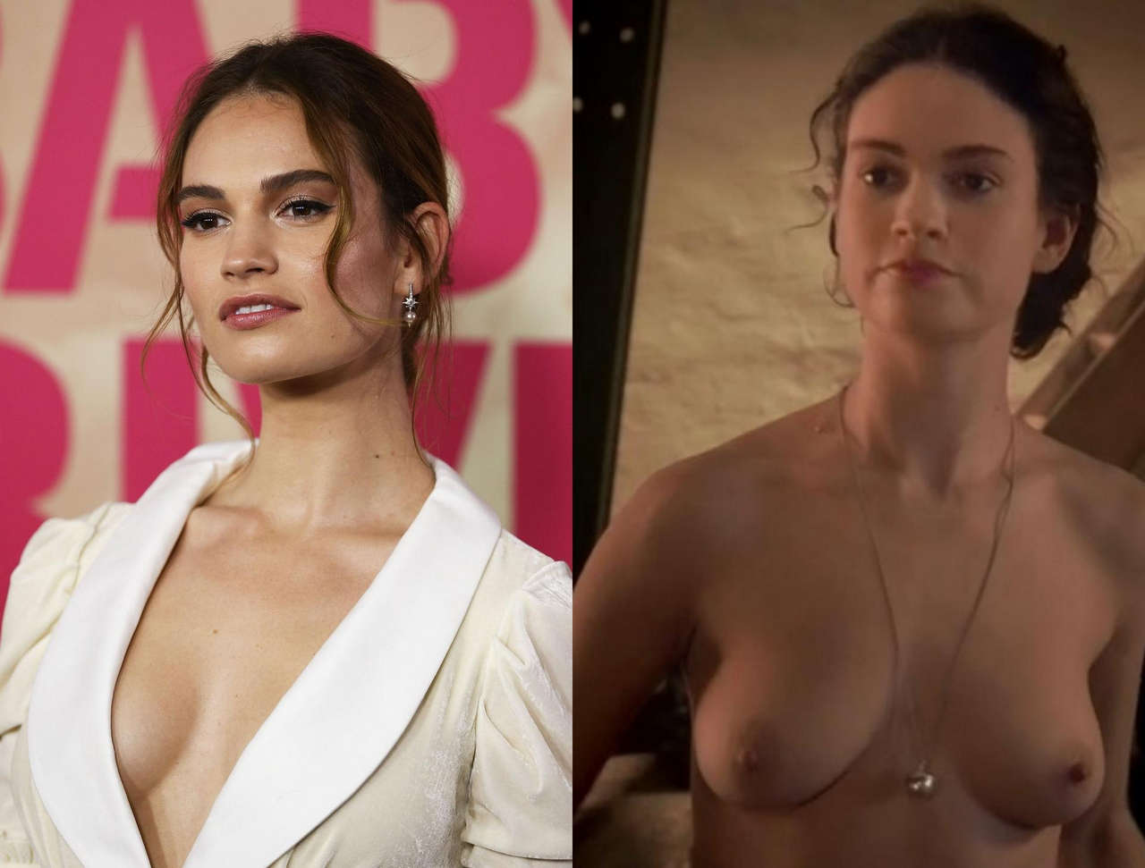 Lily James On Off NSFW