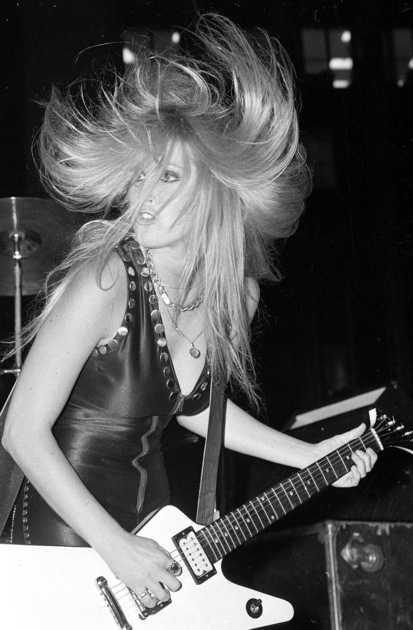Lita Ford Performing As A Member Of The Runaways Circa 1977 NSF