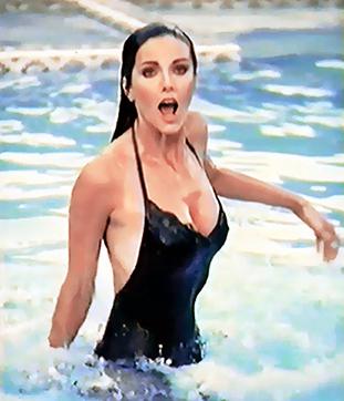Lynda Carter In A Wet Swimsuit NSF
