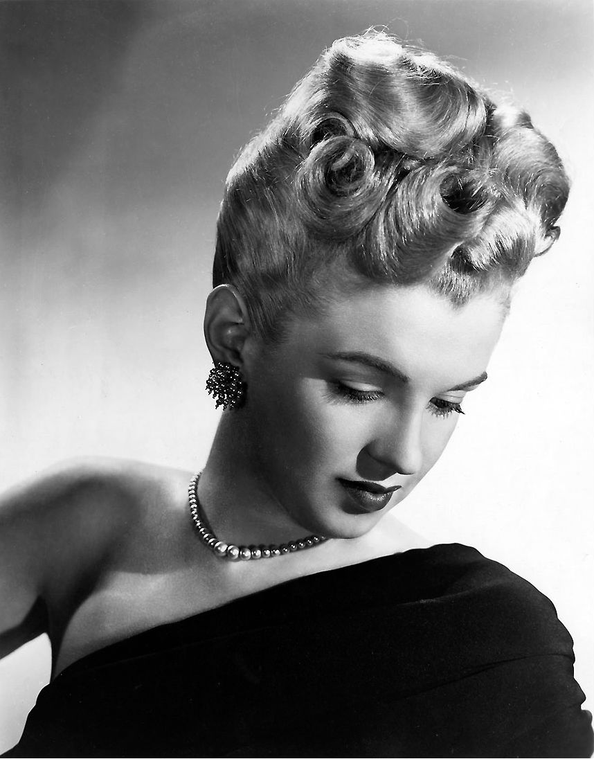 Marilyn Monroe With A Beehive Styled Hairdo 1947 NSF