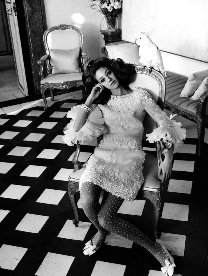 Marisa Berenson Posing For Vogue Magazine In 1968 NSF