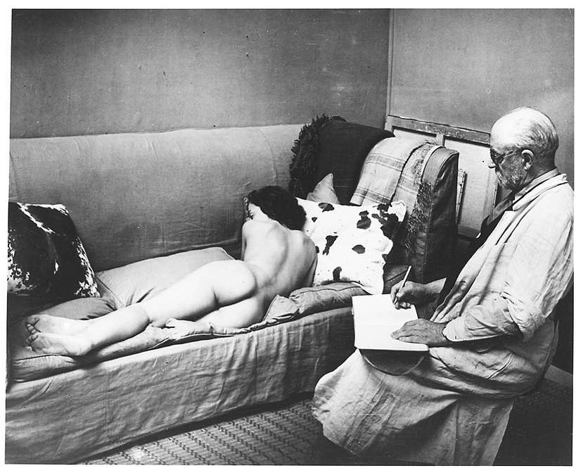 Matisse And His Model Photographed By Brassai 1939 NSF