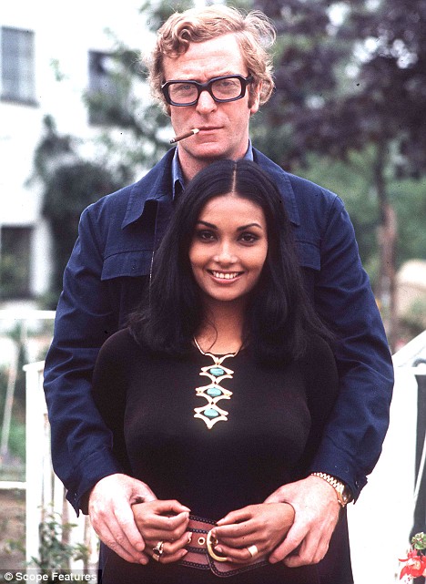 Michael Caine With His Long Time Wife Shakira Baksh In 1973 NSF