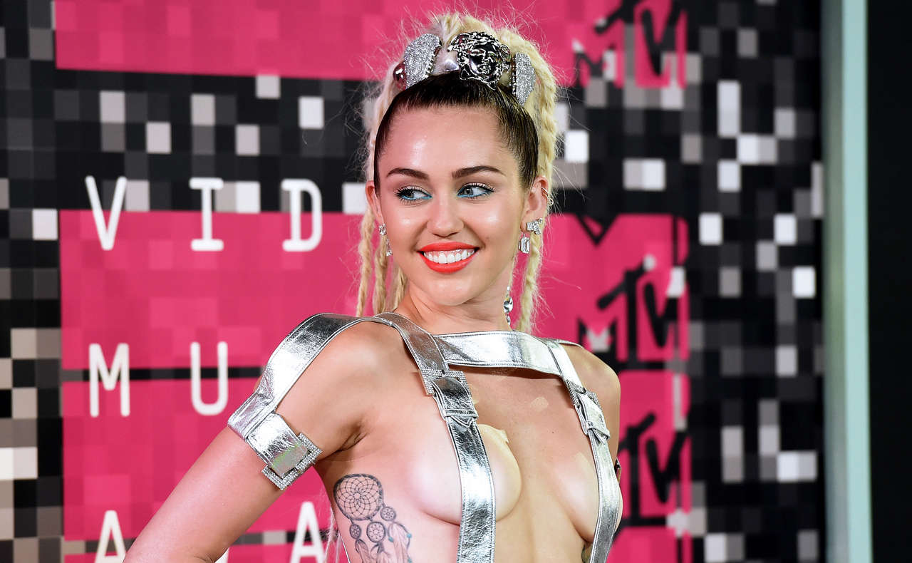 Miley Cyrus Barely Covered NSF