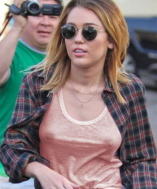 Miley Cyrus Visible Nipples NSFW