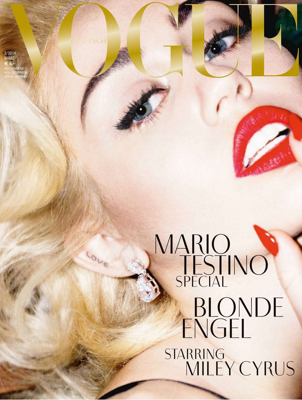 Miley Cyrus Vogue Magazine Germany March 2014hqs NSFW