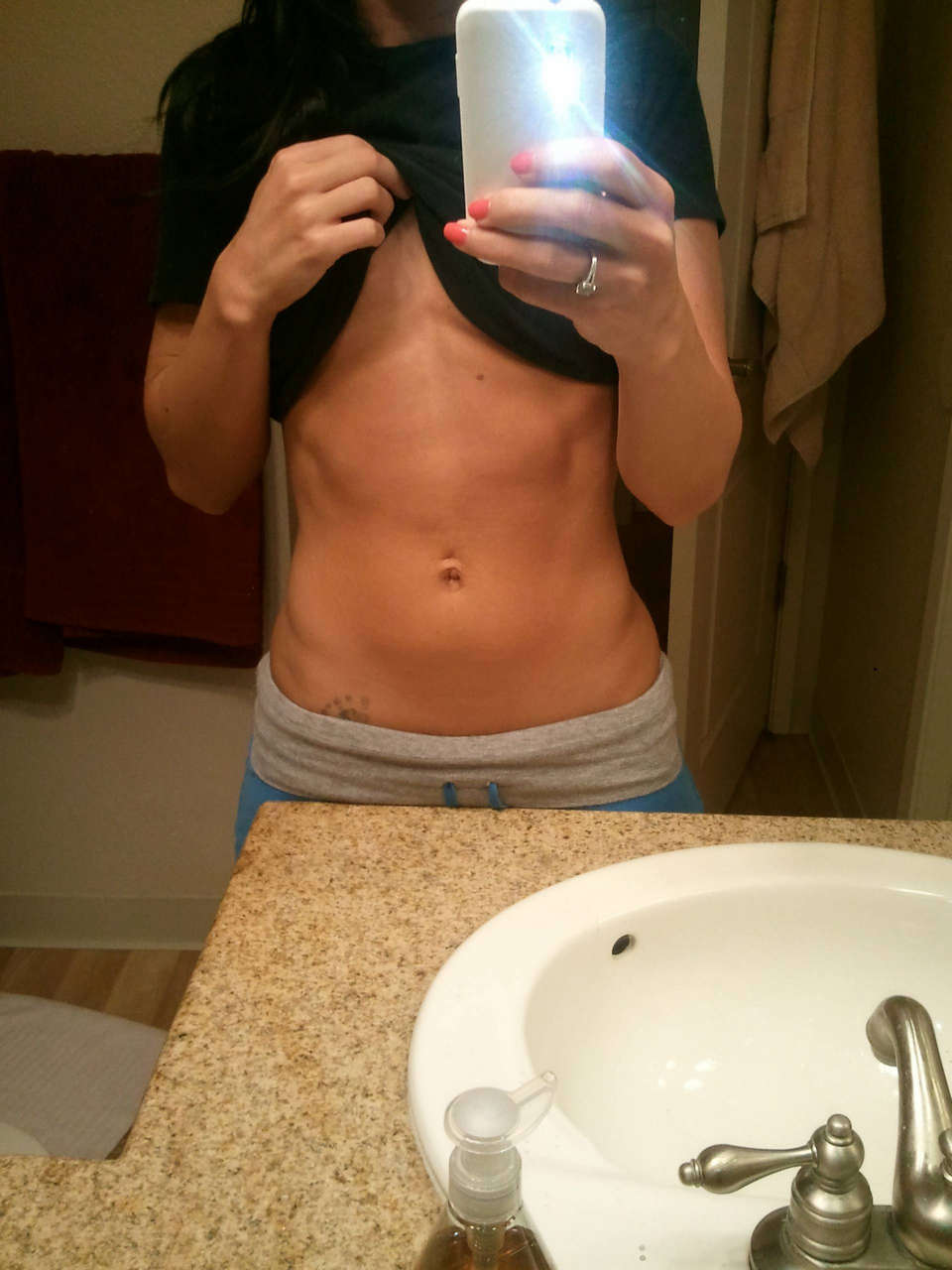 Mirror Shot Abs NSFW