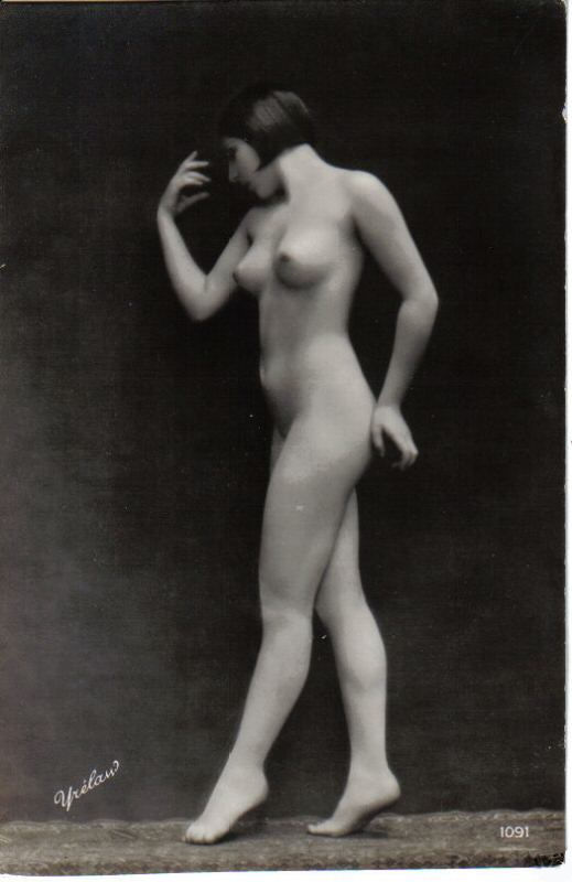 Model Unknown Parisian Cabaret Card Photo Lucien Walery Ca 1920s NSF