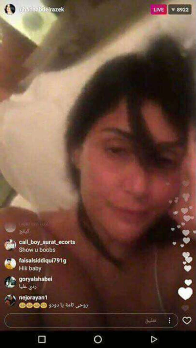 Most Famous Actress In Egypt Ghada Abdelrazek Drunk While Live On Ig NSF