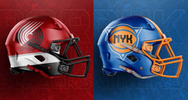 Nba Logos On Football Helmets NSFW