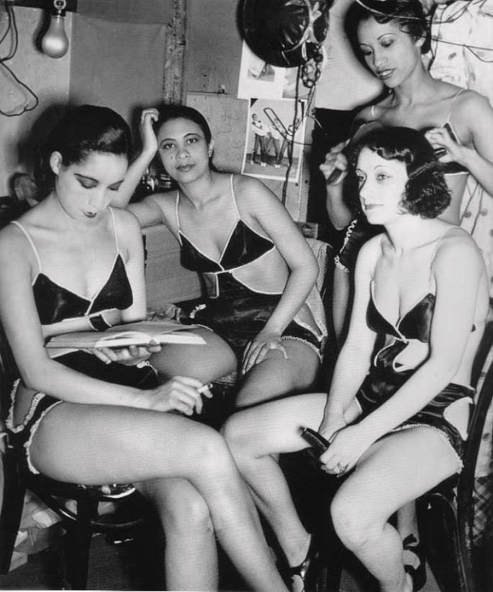 Nightclub Dancers Backstage In A Harlem Club 1937 NSF