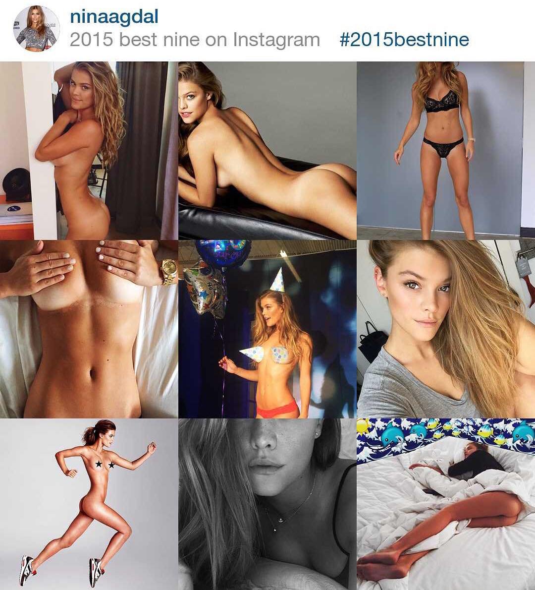 Nina Agdals Top Nine Instagram Pictures Of 2015 There Seems To Be A Pattern NSFW