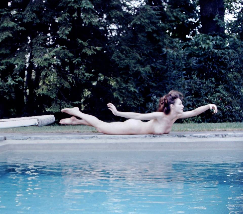 NSFW Julie Newmar Poolside 1960