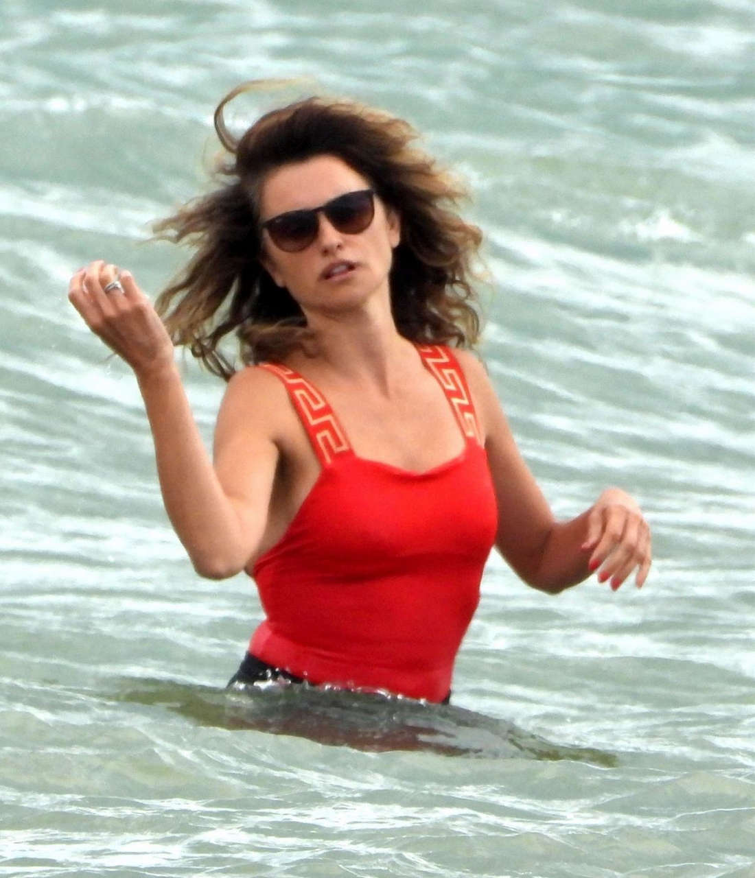 Penelope Cruz Swimsuit Beach Fregene