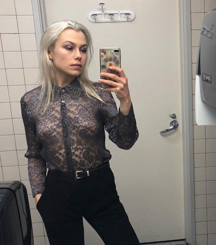 Phoebe Bridgers See Through Top NSFW