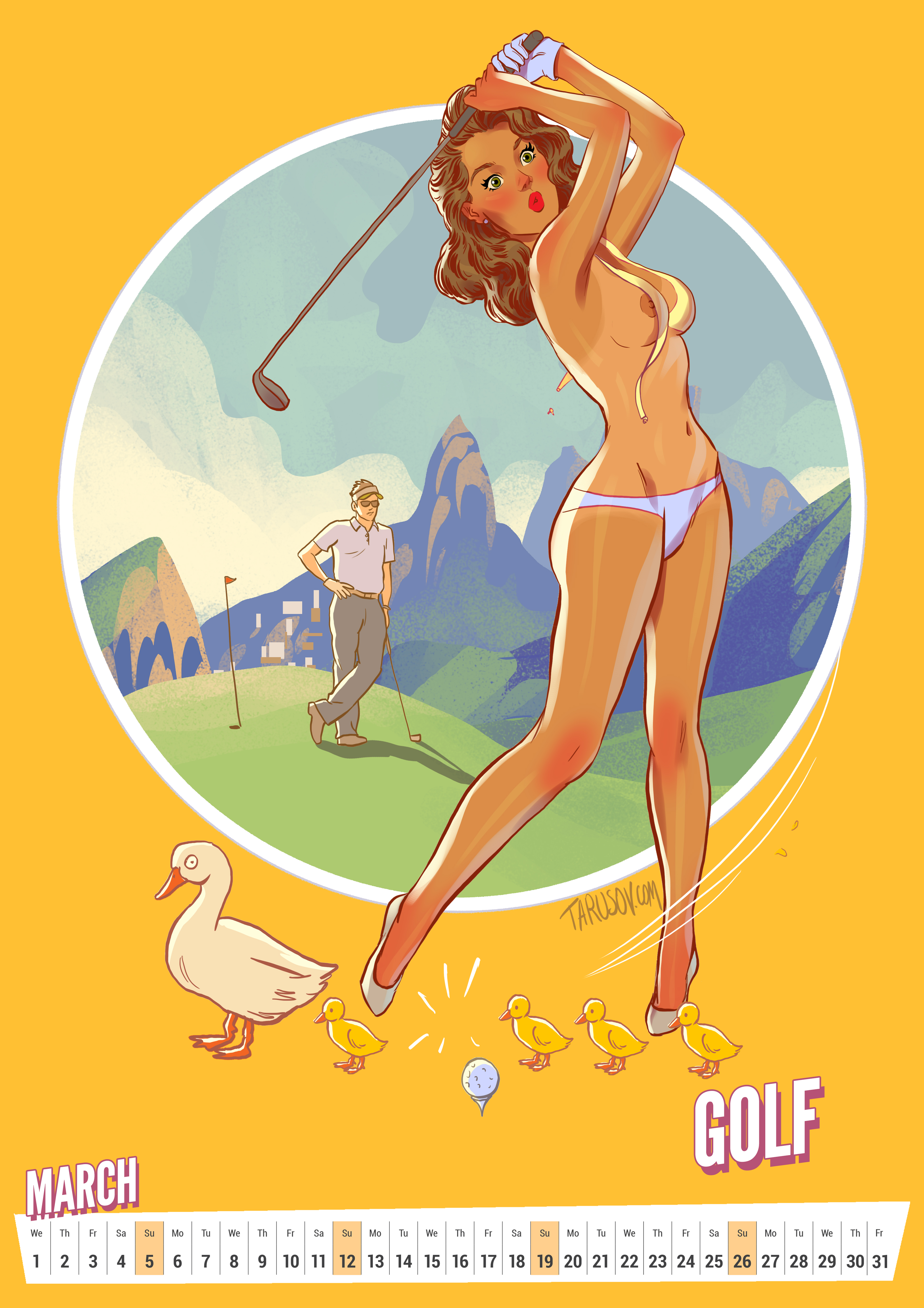 Rio Olympics Pinups Calendar NSFW