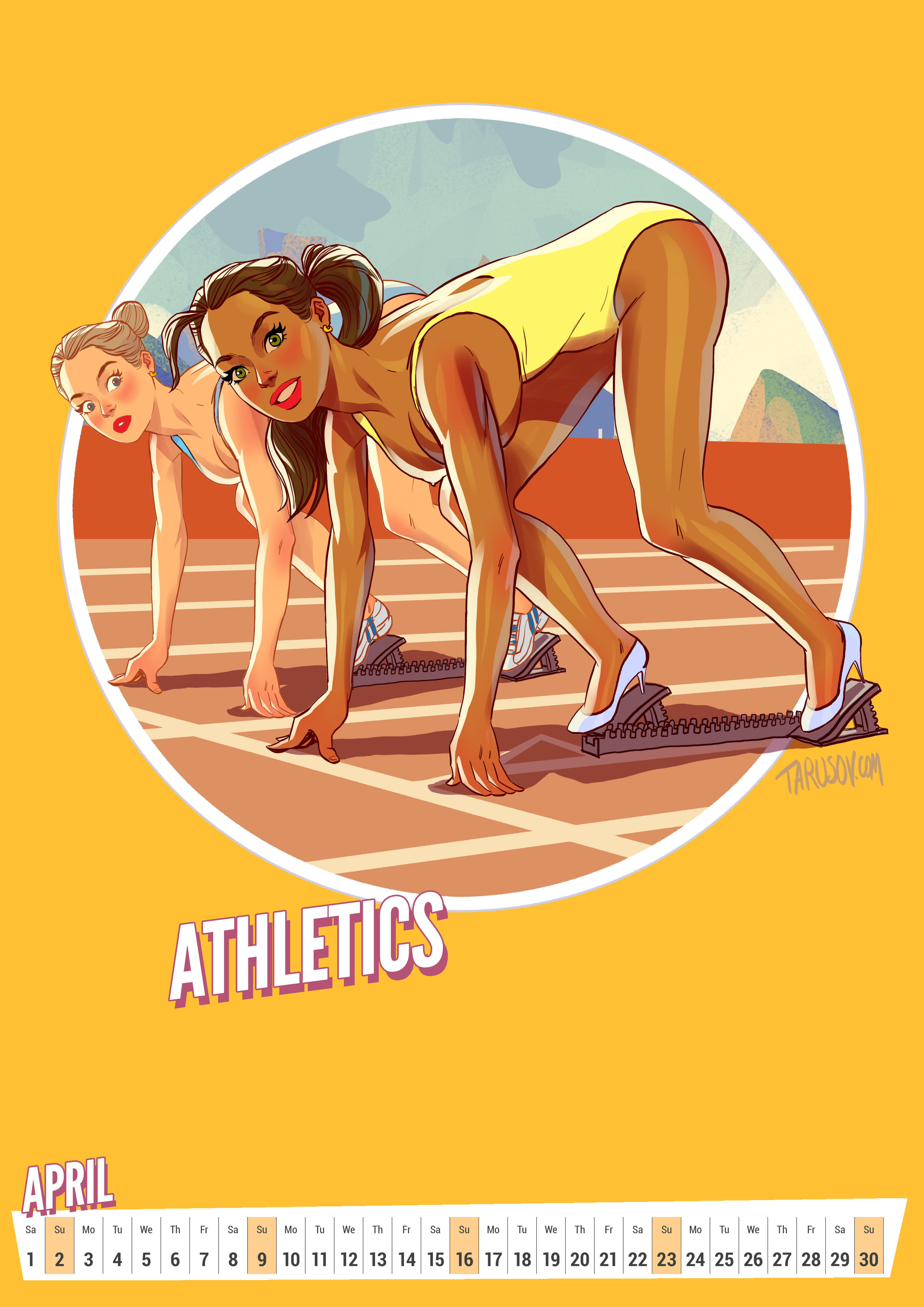 Rio Olympics Pinups Calendar NSFW